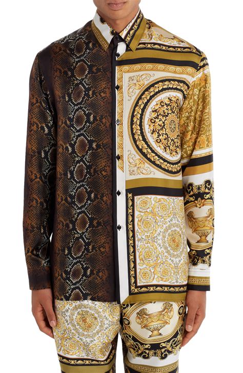 versace style button up shirt